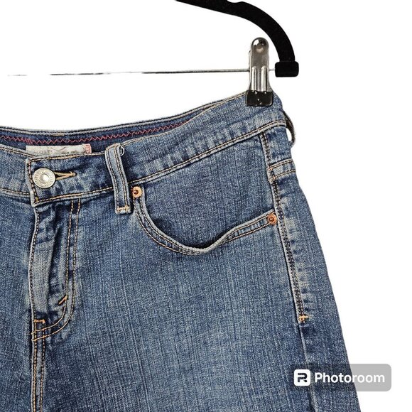 Levi's 515 Denim High Waist Blue Jean Shorts - Picture 4 of 8